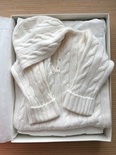 🌟 NEW Loro Piana Baby Cashmere Sweater Set – Beige Cable-Knit Tunic + Coat picture