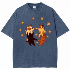 Vintage Cat T-Shirt, Cute Dancing Cats Graphic Tee, Cat Lover Gift, Cottagecore picture