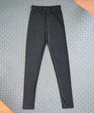 Black Spandex Leggings - Size Small - Halloween Sale goth dance pants stretchy picture