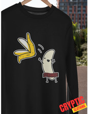 Sexy Peeled Banana T SHIRT Funny Censored Stripping Rude Cartoon Innuendo TEE picture