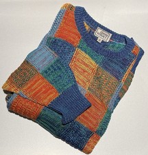 Gianni Versace Men’s Mercerized Cotton Sweater | Italy |  Multicolor Size M picture