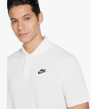 NEW Nike NSW SCE Matchup Pique Polo White/Black 2XL CJ4456-100, 100% Cotton picture