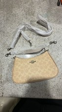 Coach Teri Shoulder Bag in Signature Canvas Sand Taupe picture