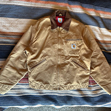 Vintage Carhartt J97 Sandstone Detroit Jacket Medium picture