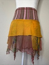 Y2K silk skirt picture