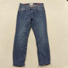 Brax Style Chuck Jeans Mens 31x29 Blue Dark Wash Regular Straight Denim Pants picture
