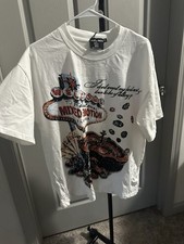 Mixed Emotion Casino Graphic Tee – White – Size Medium picture