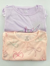 Carter's Girls' 2-Pack Unicorn Nightgowns- Pink/Purple Unicorn- 6-7 picture