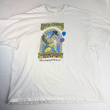 Vintage 1990s Belle Chere Downtown Asheville 1996 Graphic Tee Mens L White picture