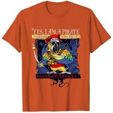 Yes I'm a Pirate Jimmy Buffett Shirt, Jimmy Buffett Margaritaville Shirt orange picture