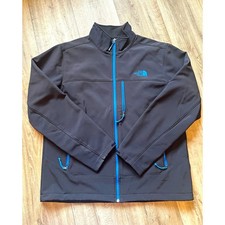 The North Face Apex Bionic Men L Gray Electric Blue Full Zip Softshell Jacket picture