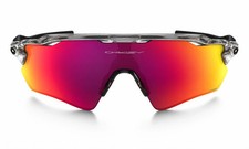 Oakley Radar EV Path OO9208 PRIZM Sunglasses Clear Frame Red Orange Lens picture