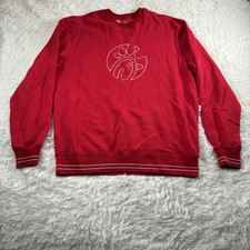 Chik-Fil-A Uniform Crewneck Pullover Sweatshirt Mens XL Odbe Embroidered Logo picture