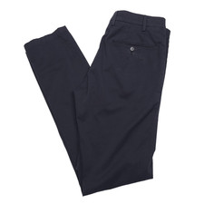 Canali Chino Pants Mens Size 38 (Italy 56) Regular Fit Navy Blue Cotton Twill picture