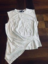 Women’s Theory White Sleeveless Blouse S picture