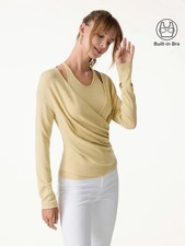 OGL Two-Piece Set Cami with Surplice Ruched Top - Biscotti picture