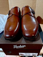 Florsheim Men's Sorrento Plain Toe S 14293-221 Cognac Size 10 1/2 W New In Box picture