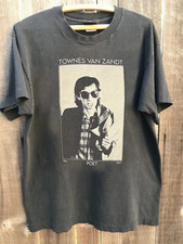 90s Townes Van Zandt Poet T-Shirt rare design charcoal tee Men Women S-5XL picture