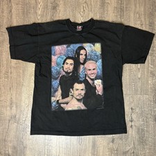 Vtg Red Hot Chili Peppers Giant Graphic Band Shirt Genuine 1995 Group Photo XL picture