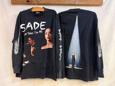 Vintage Sade 90s Band Tour Single Stitch Long Sleeve Sz.L Y2K T-Shirt REPRINT picture