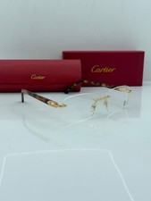 Big C CT2870 Gold/Havana Buffalo Horn Car tier Glasses|US Stock|No Import Fees| picture