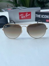 Ray ban aviator sunglasses ,3026, 62mm Large, Gold Frame/ Brown Lens 4 picture