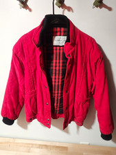 Vintage Current Seen Women’s Red Jacket w/ Pockets /plaid Lining Size S picture
