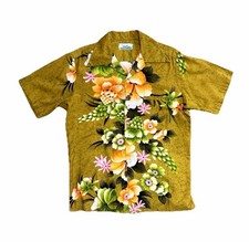 Vintage 1960’s ‘70s Pennys Hawaii Tropical Print Shirt Hawaiian Shirt Cotton M picture