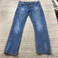 Wrangler Retro Straight Pants Men 36 Blue Jeans Denim Outdoor Cowboy Rodeo 36x32 picture
