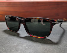 Persol PO3048-S 24/31 Havana Tortoiseshell Green Crystal Sunglasses 58mm Large picture