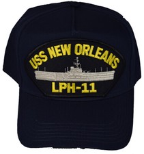 USS NEW ORLEANS LPH-11 HAT - NAVY BLUE - Veteran Owned Business picture