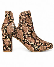 Lane Bryant Women’s Snakeskin Ankle Booties Size 10W Wide Width Block Heel New I picture