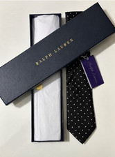 Polo Ralph Lauren Purple Label Silk Satin Tie Made In Italy Retail $235 picture