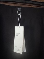 Eileen Fisher Womens Washable Stretch Crepe Pants Black 1X picture