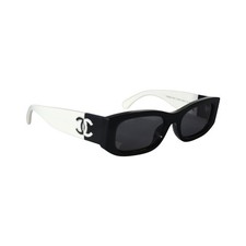 CHANEL CH5525 Authentic Sunglasses Black White Polarized Lens 100 UV picture
