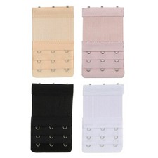 4Pcs Bra Extender 3/4 Hooks with Elastic 3 Rows Underwear Strap Belt Extension picture
