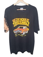 Vintage 1999 All Sport Dukes Of Hazzard The General Lee TShirt Black Graphic Tee picture