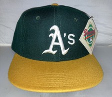 Vtg Oakland A’s Athletics Fitted Hat NEW ERA deadstock size 7 3/4 80s 90s NWT picture