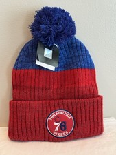 New Officially Licensed PHILADELPHIA 76ers Sixers NBA Knit Beanie Fan Favorite picture