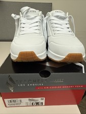 Men's SKECHER Uno STAND ON AIR White Gum Comfort Classic SNEAKERS SIZE 6.5 picture