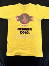 Vtg 1977 ALICE COOPER Concert T Shirt Denver Colorado 8-30-77 Screen Stars Tag M picture
