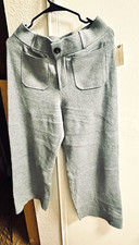 Maeve The Colette Women’s Small Gray Knit Jogger Pants Straight Leg Pockets picture