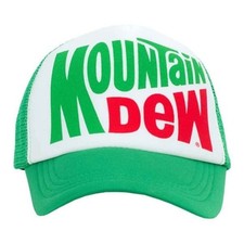 Men's ODD SOX Mountain Dew Heritage Trucker Snapback Hat One Size Green/White picture