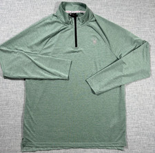 Spyder Active 1/4 Zip Pullover Green Men’s L Long Sleeve Proweb Performance picture
