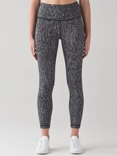 lululemon athletica High-Rise Space-Dye Leggings - Black & Gray Mix picture