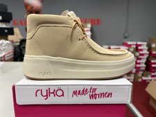 Ryka Vibrant Washable Lace-Up Booties Womens 9M Latte Brown NIB picture