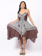 Women's Casual handkerchief hem Embroidery Fit & Flare Dress Wholesale Mix lot picture