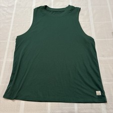 Vuori Energy Tank Top Women M/L Hunter Green Lightweight Stretch Yoga Gym picture