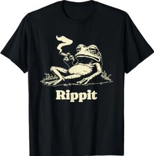 rippit Frog Stoner Weed Marijuana Smoker Cannabis 420 Funny T-Shirt picture