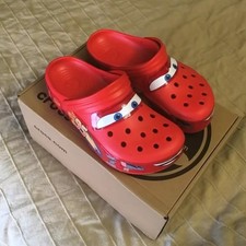 Lighting McQueen Adult Men Crocs Sizes 7 (Lights Working) 100% Authentic picture